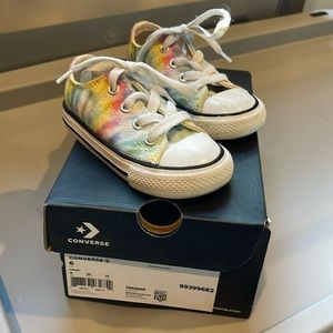 Tie dye toddler converse